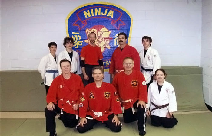 Sensei Daniel Kennedy and competitors at Belleville tournament - 2007