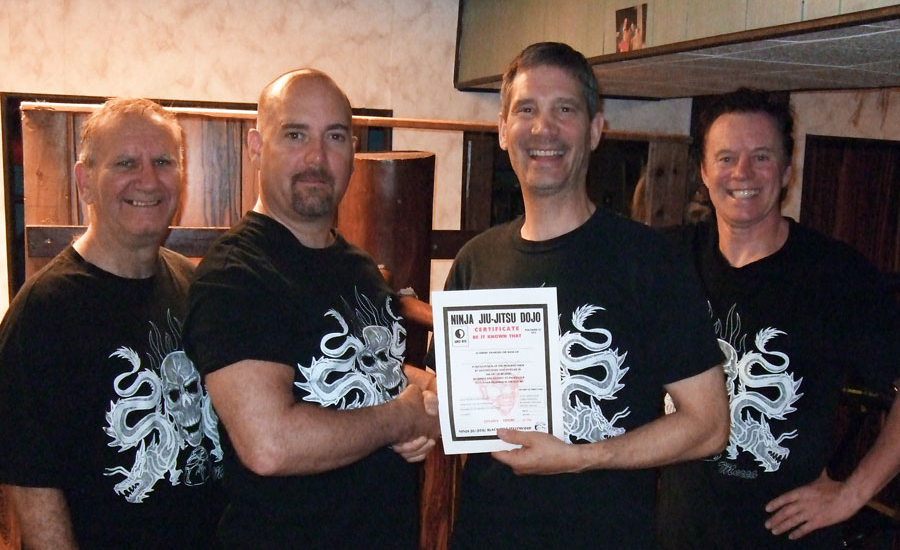 Terry Langworth promoted to 4th dan